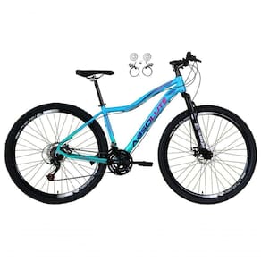 Bicicleta Feminina Aro 29 Absolute Hera 21v Alumínio Garfo Suspensão Azul-verde 15