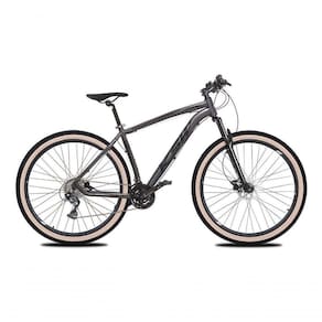 Bicicleta Aro 29 Ksw Xlt 24v K7 Câmbios Shimano Freio Hidráulico Garfo Trava Pneu Faixa - Grafite Tam.19