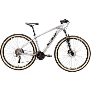 Bicicleta Aro 29 Ksw Xlt 24v K7 Câmbios Shimano Freio Hidráulico Garfo Trava Pneu Faixa - Branco Tam.19