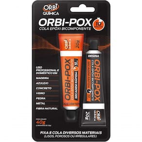 Adesivo Epoxi Orbiepoxi Orbi Quimica Bisnaga 2x20g