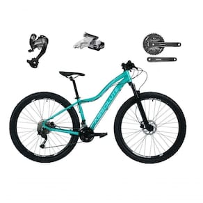 Bicicleta Feminina Aro 29 Absolute Hera 27v Câmbios Shimano Altus Freios Hidráulicos - Verde Tam.15