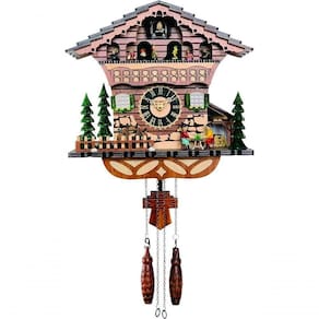 Relógio De Cuco Parede Bailarinos Musical Herweg 530005-311