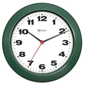 Relógio De Parede 21cm Plástico 6103 Herweg Verde