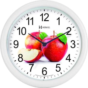 Relógio De Parede Cozinha Redondo Decoração. 6105 21cm Branco