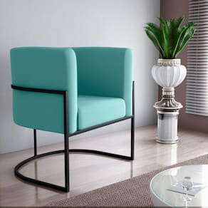 Poltrona Decorativa Para Sala Marvin Veludo Verde Menta