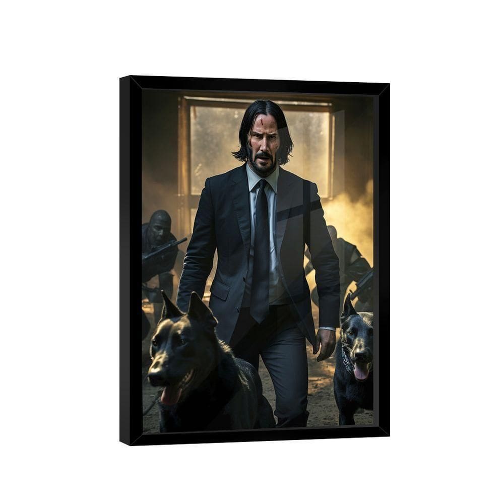 Quadro John Wick Dogs -- Br Artes