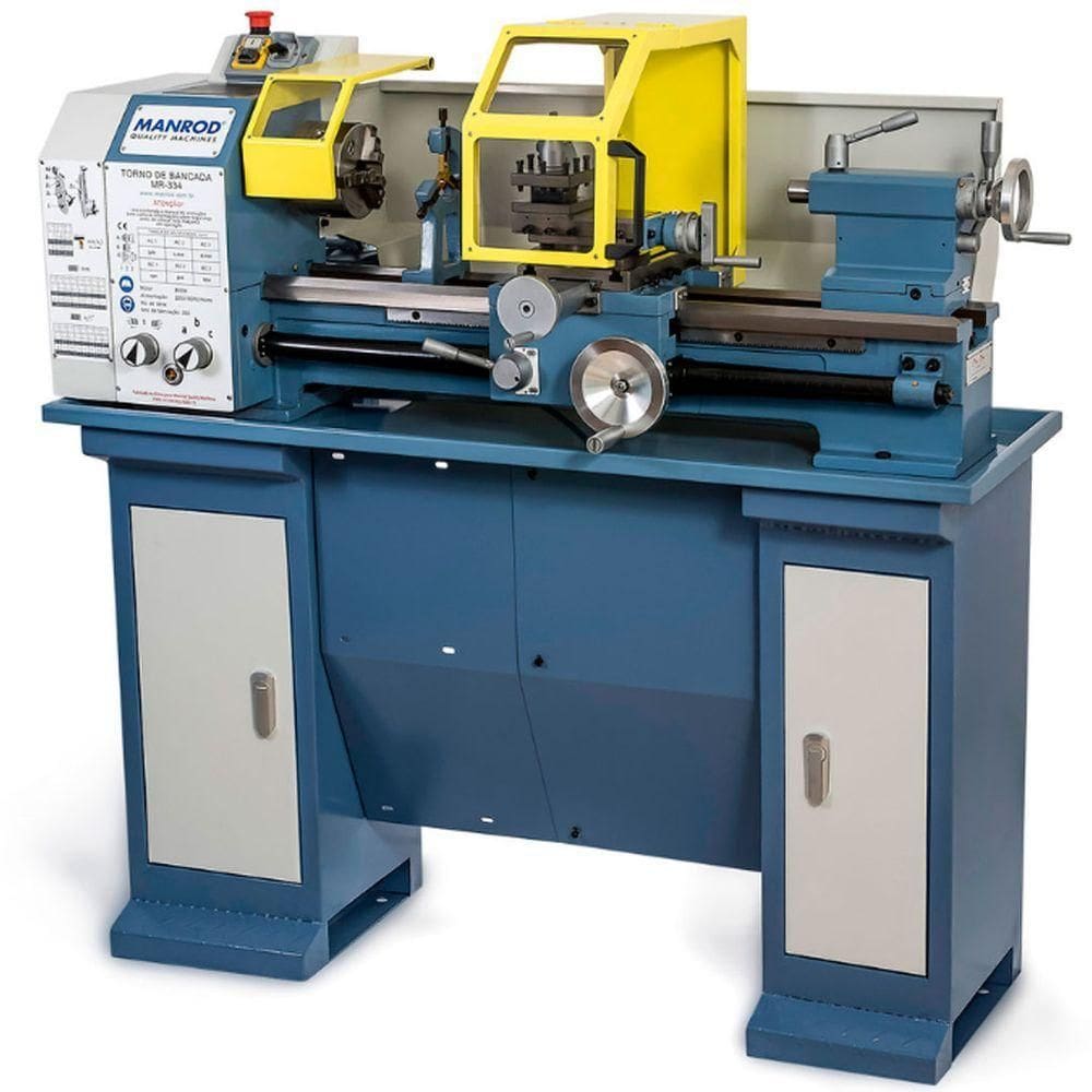Torno Mecânico De Bancada Profissional, ø 280 X 700mm (220v-mono) C-bancada