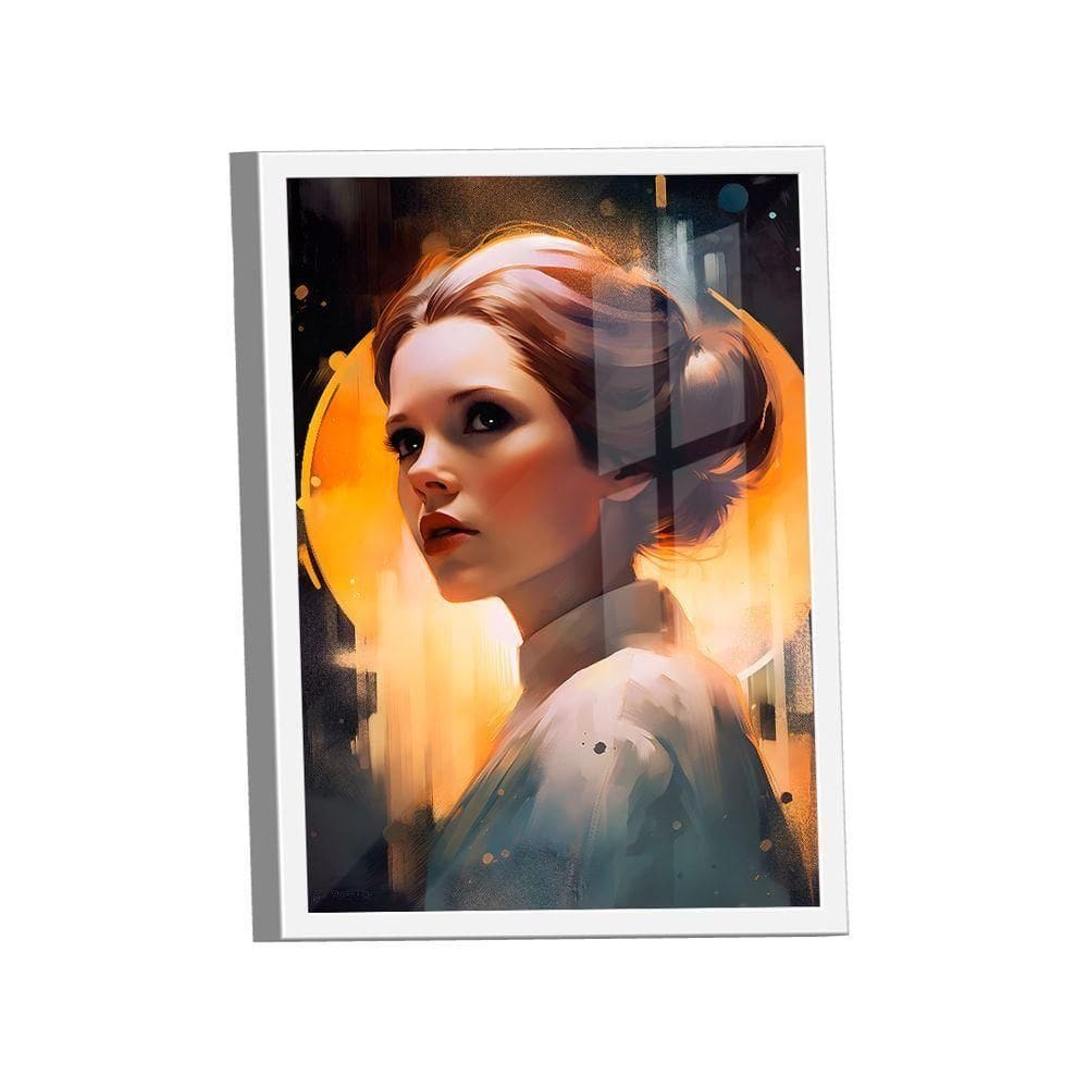Quadro Leia Organa -- Br Artes