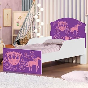 Mini Cama Carruagem De Princesa Com Colchão