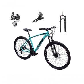 Bicicleta Aro 29 Ksw Xlt 24v Câmbio Shimano Acera K7 Garfo Trava Freio A Disco - Azul Tam.21