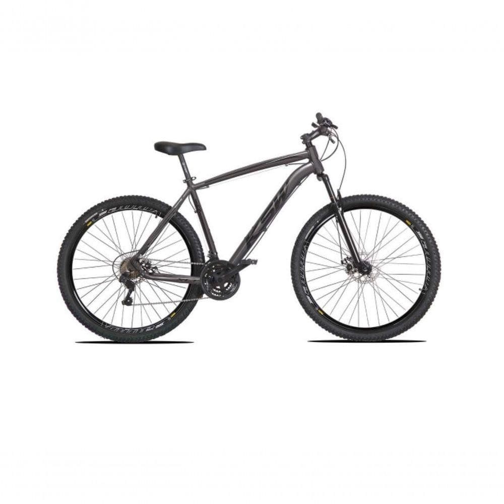 Bicicleta Aro 29 Ksw Xlt Alumínio 27v Freio Disco Mecânico Garfo Suspensão - Grafite Tam.17