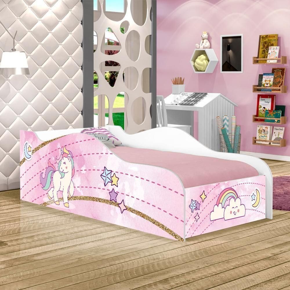 Mini Cama Fun Unicónio Rosa