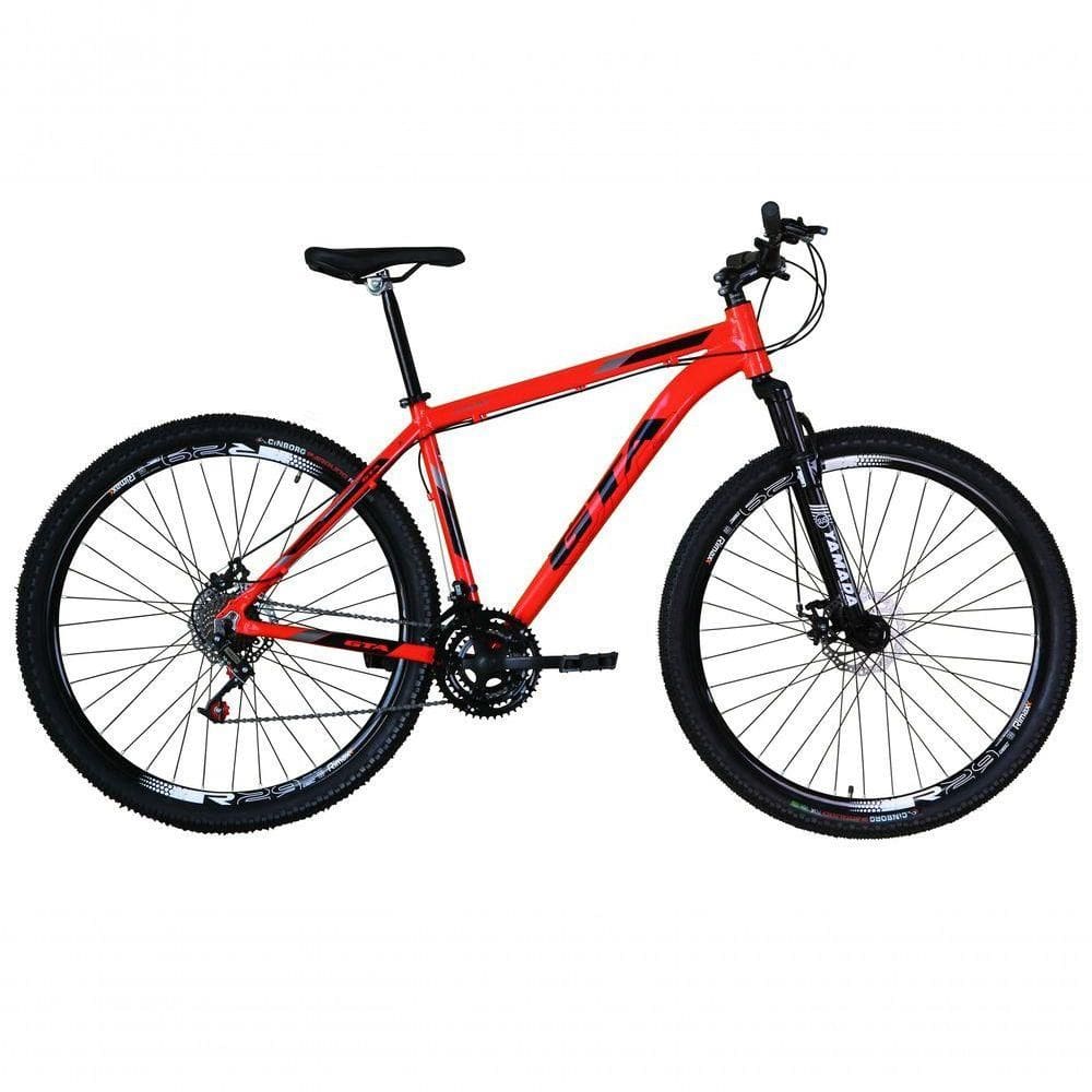 Bicicleta Aro 29 Gta Start 21v Freio A Disco Hidráulico Alumínio Garfo Suspensão - Vermelho Tam.15