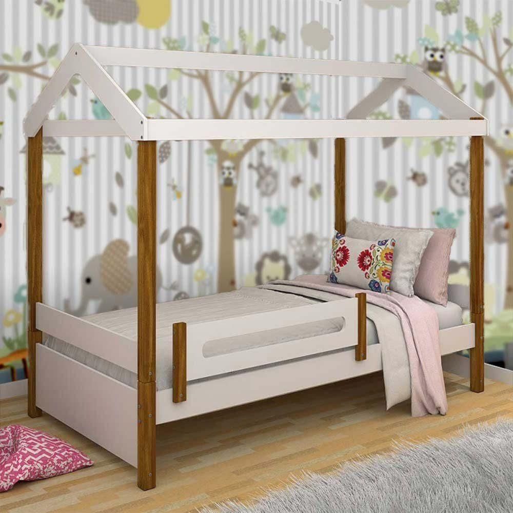 Cama Casa Eliz Branco-mel C- Colchão