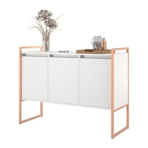Aparador Buffet Estilo Industrial Com Pés Em Aço