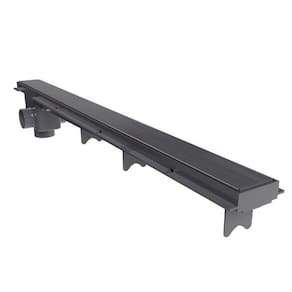 Kit 7 Ralo Linear com Tampa Cega 70 cm Astra Preto