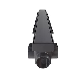 Kit 7 Ralo Linear com Tampa Cega 70 cm Astra Preto