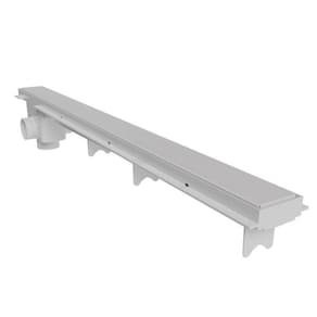 Kit 10 Ralo Linear com Tampa Cega 70 cm Astra Branco