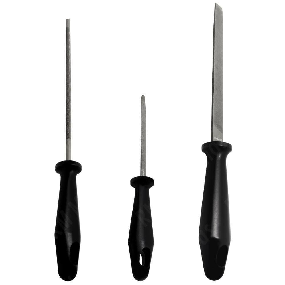 Kit Limas Redonda 5/32 Triangular 100mm Plana 200mm Toyama