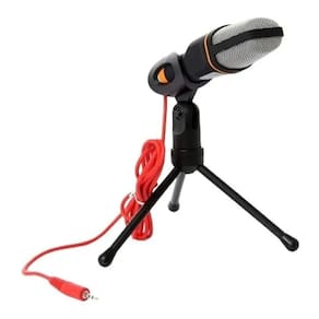 Microfone Condensador De Mesa Alta Sensibilidade Com Tripé Bm888