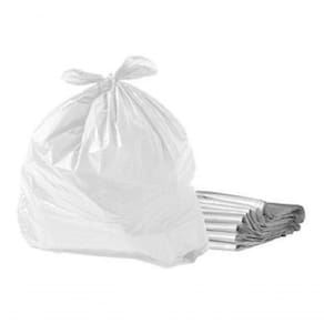 Saco P/ Lixo De 60 Litros Branco Leitoso 60x70x0,06 C/100