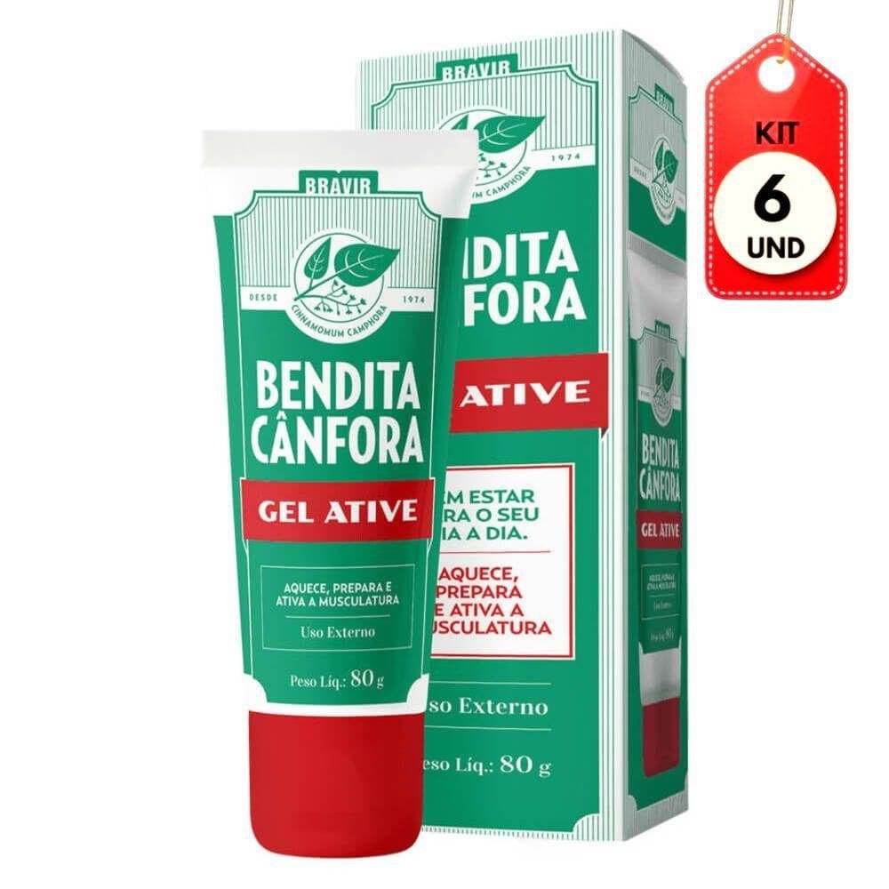 Kit C-06 Bravir Bendita Cânfora Gel Ative 80g