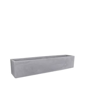Jardineira Cubo 80 X 20 Cm Cor 19 - Antique Cimento
