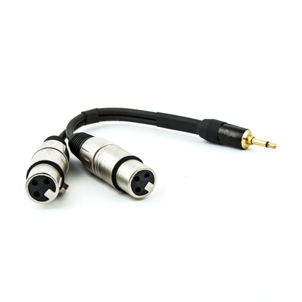 Cabo P2 Mono Para 2 Xlr Femea 20 Cm