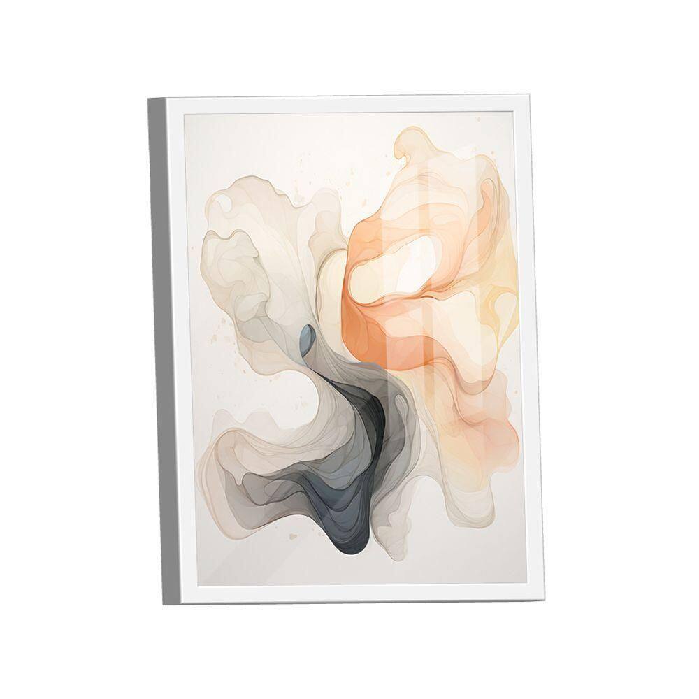Quadro Abstrato Claro Fumaça -- Br Artes