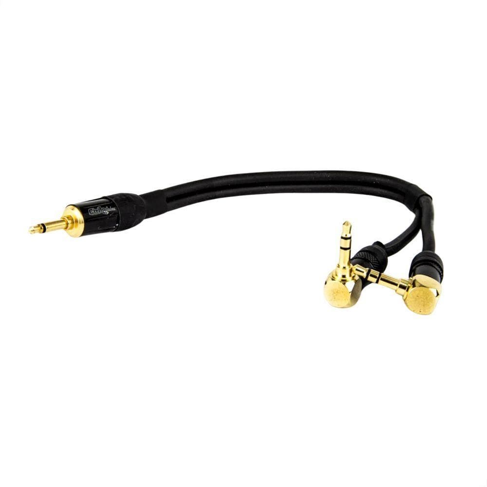 Cabo Adaptador P2 Mono Para 2 P2 Estereo 90° Graus - 1,5 Metro