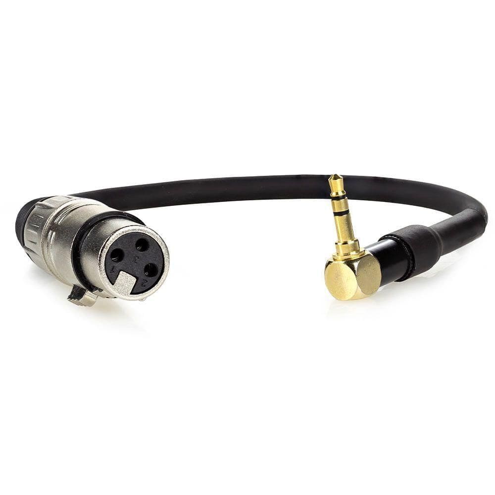 Cabo Adaptador P2 Estereo 90 Graus Para Xlr Femea - 30 Cm