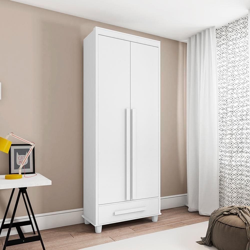Guarda Roupa Com 2 Portas Trento Branco