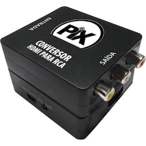 Conversor Hdmi Para Rca Preto Pix [f002]