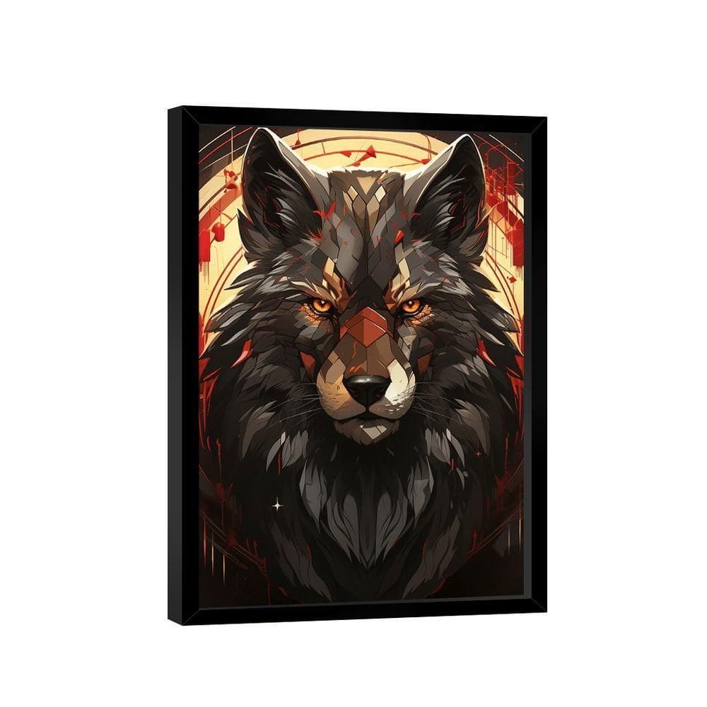 Quadro Wolf Orange Eyes -- Br Artes
