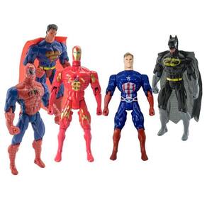 Kit 5 Bonecos Articulados Super Heróis Liga Da Justiça 29cm