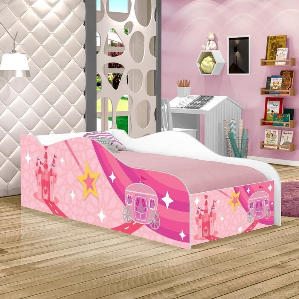Cama Fun Carruagem E Castelo Solteiro