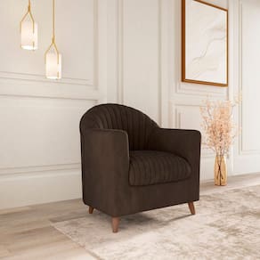 Poltrona Decorativa New Jussara 85cm X 78cm X 75cm Marrom