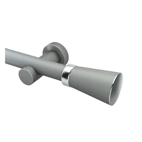 Kit Varão Completo Jade 28mm 2 Metros com Emenda - Quarto ou Sala Aço