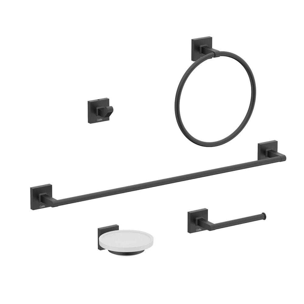 Kit de Acessórios 5 Peças Up 60cm X 22cm X 22cm Matte Black