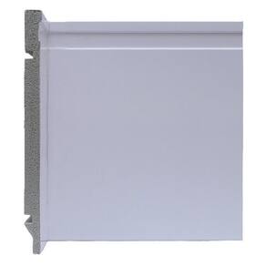 Kit com 3 Barras Rodapé de Poliestireno 20cm X 15mm Frisado 7,2m Branco