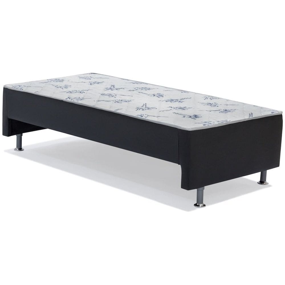 Cama Box Conjugada Solteiro Vazado Cori Preto