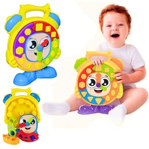 Relógio Didático Com Peças De Encaixar Brinquedo Infantil