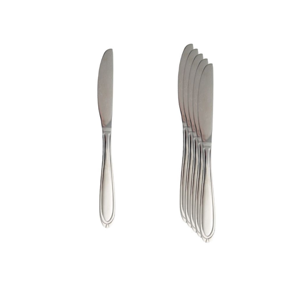 Kit Faca Em Inox De Mesa Monaco 6 Peças - Ad