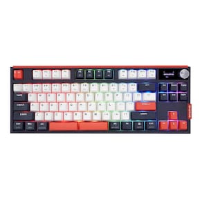 Teclado Gamer Skyloong Gk87 8K Optical Lcd Digital Rgb Usb Hot Swap Switch Green Tea Preto