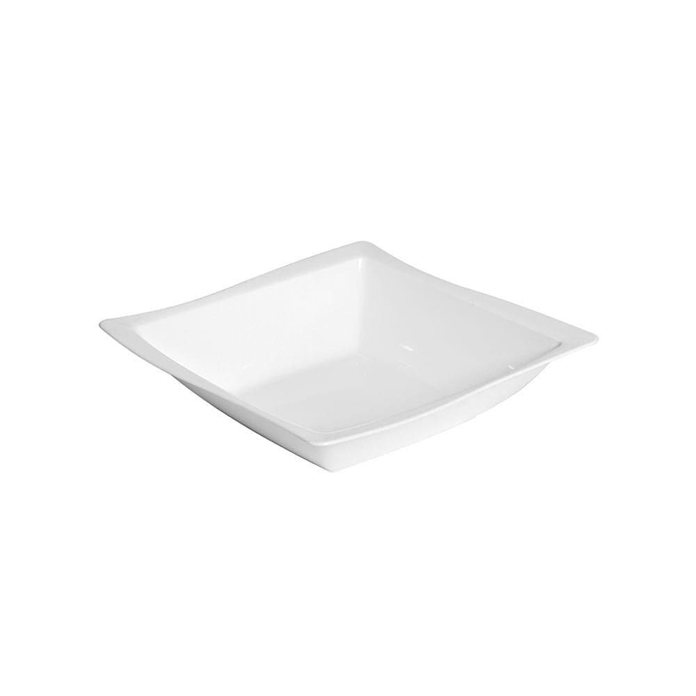 Saladeira Moove Quadrada 25x25 Branca Em Policarbonato Linha Profissional Cook Vem
