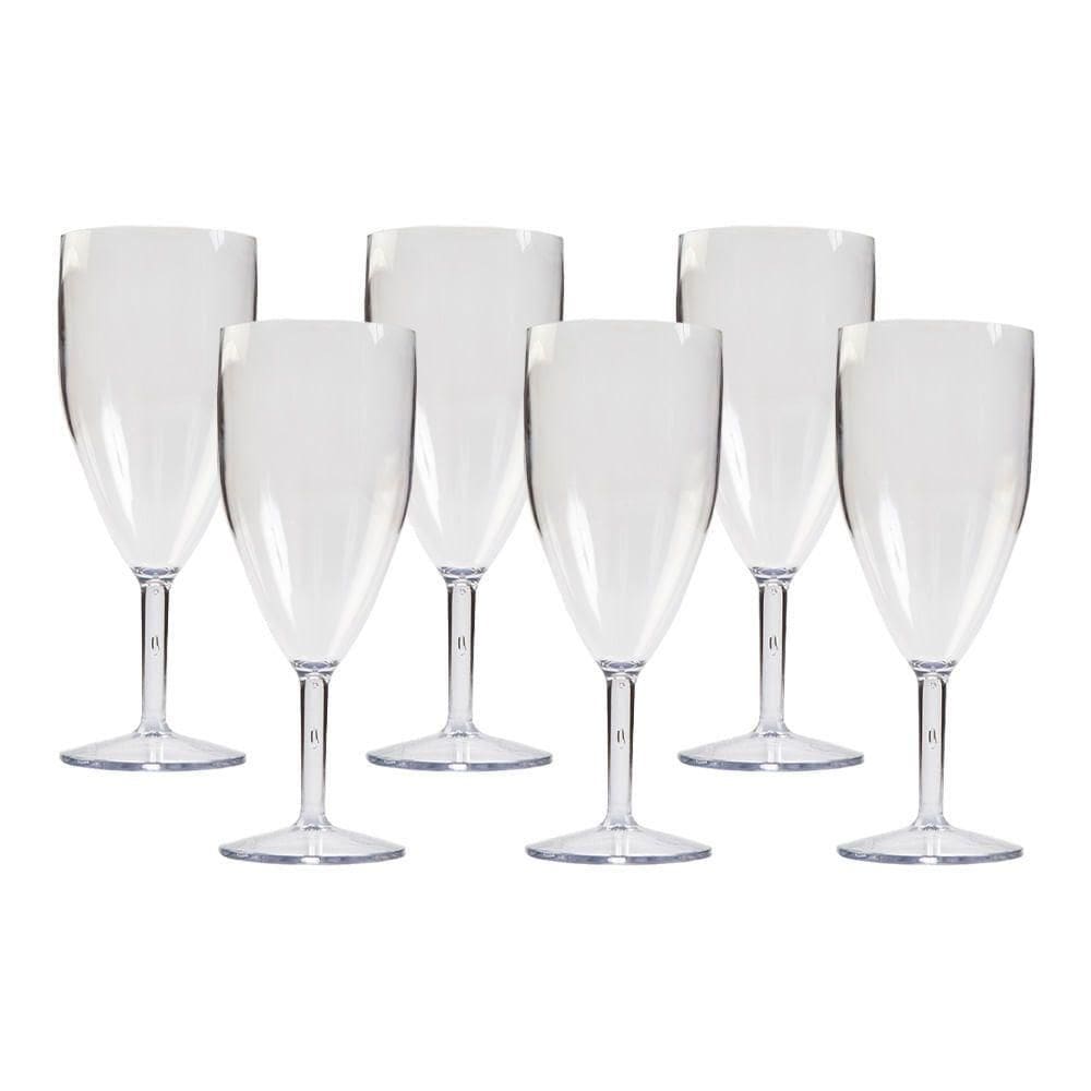 Conjunto De Taça Salut 450ml 6 Peças Em Policarbonato - Vem