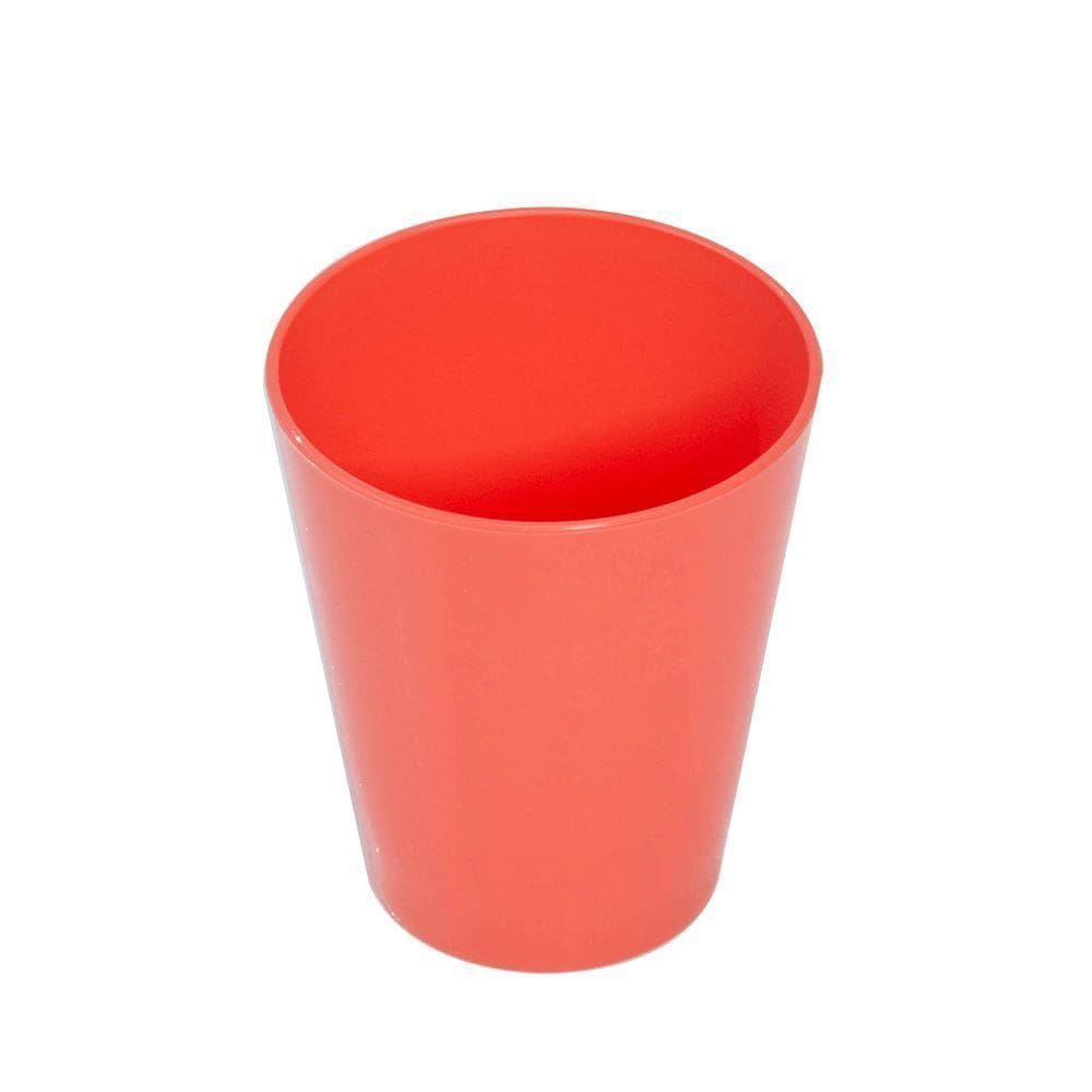 Copo Fresc Redondo 350ml Coral Em Policarbonato Linha Tendência Vem