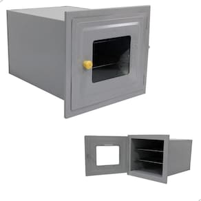 Forno Para Fogão A Lenha Nº 3 - Sem Cinzeiro Frente De Vidro Cinza