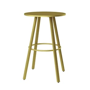 Base Boston Aço Carbono Sala Jantar Cozinha Para Tampo Madeira Ou Vidro Dourado