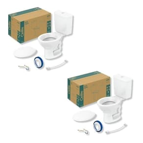 Kit 2 de Bacia com Caixa Acoplada 6 Litros Saveiro Branco